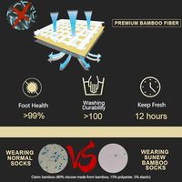Chaussettes de sport en bambou à haute élasticité avec logo personnalisé OEM pour hommes et femmes Chaussettes de sport longues respirantes et rembourrées