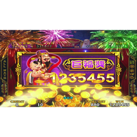 Machine de jeu d'arcade en fibre de verre Golden Luck - Thème festif, à monnayeur, avec garantie d'un an pour le divertissement