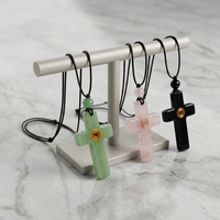 Collar Inteligente NFC RFID Personalizado con Colgante de Cuarzo Rosa