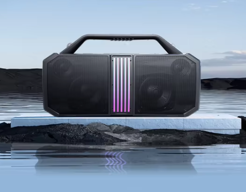 Hot Selling Portable RGB Lights Speaker Waterproof Wireless 5.3 Dual Pairing with Long Playtime for Home or Outdoor Use