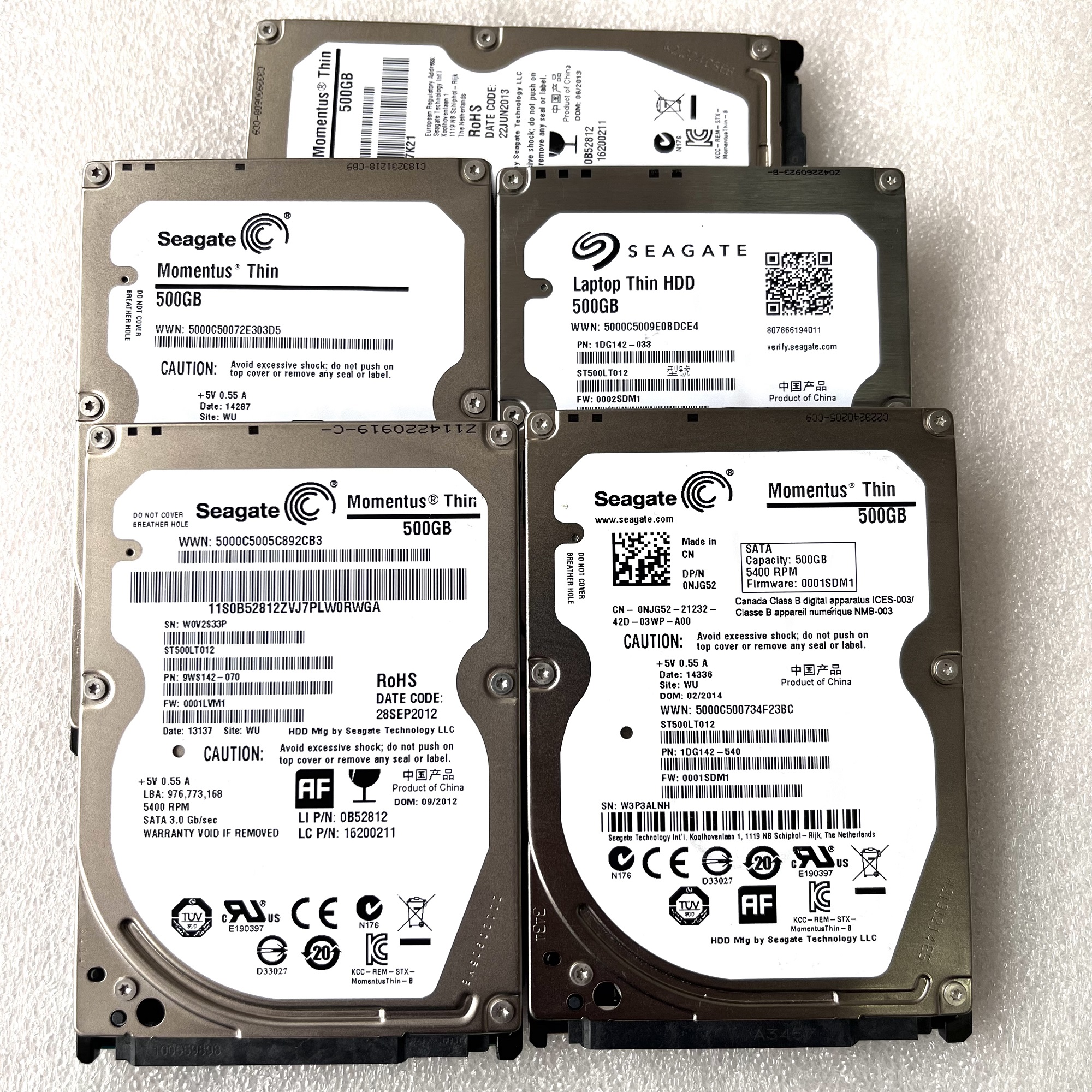 Shop Cheaper Price 500GB 1T 2T SATA Used Hard Disk Drives