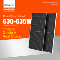 Panneaux solaires bifaciaux Trina à double vitrage Vertex N TOPCon 630W 635W, module photovoltaïque, prix de gros