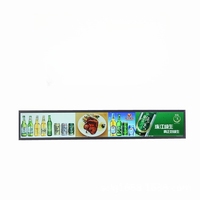 Écran LCD d'intérieur transparent Android 12.1 pouces bord d'étagère numérique écran tactile publicitaire ultra fin écran LCD extensible barre d'affichage