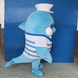 Adorable Peluche de Delfín Azul de Anime, Disfraz de Mascota de Alta Calidad, Adorable y Móvil, en Venta, Talla XL para Fiestas - Product Image 3