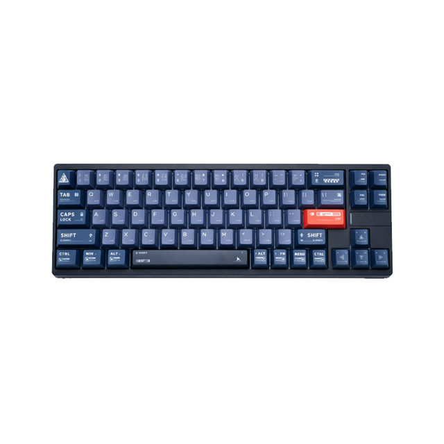 Darmoshark KT65MAX Wired Hall Effect Magnetic Switch Gaming Keyboard, 69 Keys 65% RGB Esports Keyboard