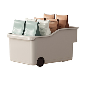 Caja de almacenamiento rectangular de color sólido sin tapa, tipo contenedor de alimentos para cocina, baño, organizador de escritorio, origen Wenzhou - Product Image 4