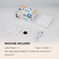 Imprimante d'étiquettes couleur sans fil mini avec papier d'étiquettes de 15 mm, technologie sans encre, 200 DPI, garantie de 2 ans, en stock