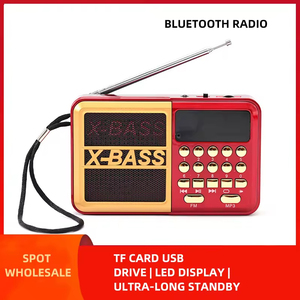 Alta calidad recargable BT Radio multifunción FM estéreo banda completa todos los canales venta al por mayor Stock Material plástico - Product Image 4