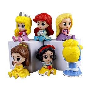 Jouets en résine PVC de haute qualité Action & toy 6 styles grands yeux belle fille posture assise figurines anime décoration de voiture <span class=keywords><strong>Ariel</strong></span> - Product Image 1