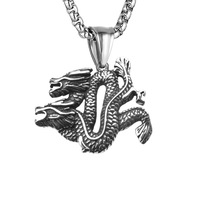 Colliers de couple punk hip-hop streetwear 2026, pendentifs vintage en argent en forme de croix et d'aigle à thème animal, cadeaux pour hommes