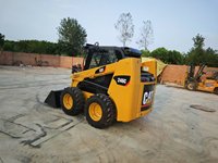Günstiger Gebrauchter Caterpillar 246C Kleiner Radlader 2 Tonnen Baumaschine Cat 246B 246D Lader mit Niedriger Betriebsstundenzahl