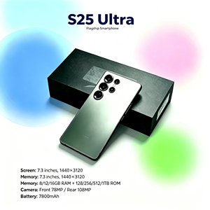 สมาร์ทโฟนคุณภาพสูง S25 Ultra 16GB+1TB Android 15 กล้อง 108MP HD OLED 120Hz 5G ระบบจดจำใบหน้า รองรับภาษาอังกฤษและภาษาสเปน - Product Image 1