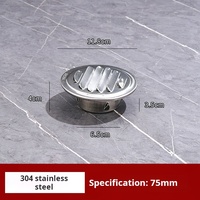Vente en gros couvercle d'échappement rond en acier inoxydable SS304 moderne de 3 pouces et tuyau d'aération pour mur de cuisine