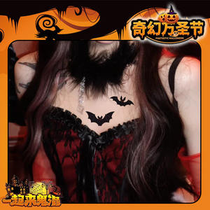 CQ สติกเกอร์รอยสักแบบใช้แล้วทิ้งสำหรับปาร์ตี้ฮาโลวีนที่มีสีสันกันน้ำได้สติกเกอร์รอยสักลายสักสำหรับผู้ชายและผู้หญิง - Product Image 5