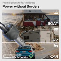 Adaptador de Coche 2 en 1 Starlink Mini al por Mayor con Encendedor de Cigarrillos, Carga Rápida USB-C DC y Convertidor de Voltaje Integrado con Pantalla