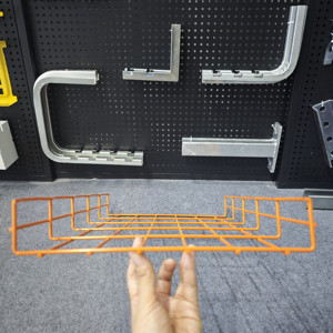 Plateau en treillis métallique 54H 50W HDG avec support de montage pour chemin de câbles UC50 en acier galvanisé <span class=keywords><strong>Cablofil</strong></span> 4,5 mm de diamètre - Product Image 1