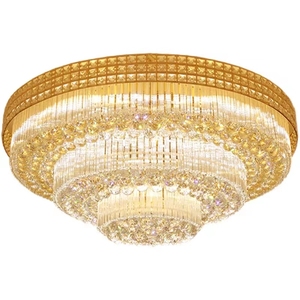 Mariages intérieur décoratifs pour la maison salon chambre de luxe hôtel d'ingénierie villa gâteau cristal plafonnier - Product Image 6