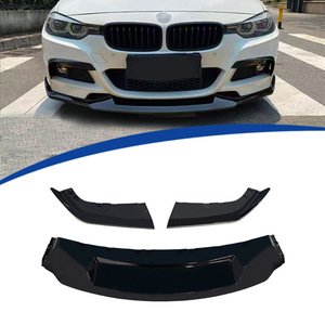 สปลิตเตอร์กันชนหน้า BMW ซีรีส์ 3 F30 สีดำเงา ลายคาร์บอน วัสดุ PP ปี 2013-2019 สไตล์สปอร์ต - Product Image 1