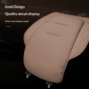 Nouvelle <span class=keywords><strong>Coussin</strong></span> de Siège de Voiture OLIVER Universel Quatre Saisons en Cuir Nappa et Coton Velours pour BMW Mercedes-Benz Audi 2024 - Product Image 4