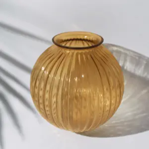 Luxe Handgemaakte Geblazen Amber Glazen Lampenkap Vervangende Globe Hanger Glazen Lampenkap