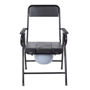 <b>Commode</b> <b>Chair</b> Foldable High Carbon Steel With Bucket For Toilet Use - Product Image 1
