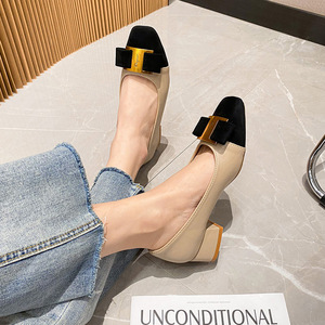 Nuove <span class=keywords><strong>Scarpe</strong></span> da Donna Primavera-Autunno 2025 in Stile Francese, Tacchi Alti in Morbida Pelle, <span class=keywords><strong>Eleganti</strong></span> Décolleté con Tacco Sottile per Lavoro e Ufficio - Product Image 3