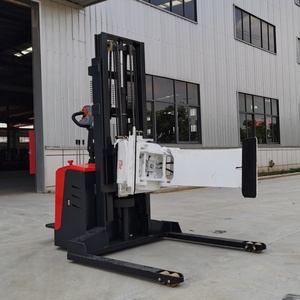Factory Stock 0.5 Ton 500kg Electric Stacker with Paper Roll <strong>Clamp</strong> Stacker Electric Drum Rotator Electric Lifter <strong>Truck</strong> on Sale - Product Image 4