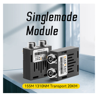 Transceptor óptico 1X9, cabezal FC de fibra dual de 2M, grado TTL, módulo integrado de CC de baja velocidad, grado comercial para 20km de distancia