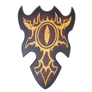 Espada de Caballero Templario Cruzado Medieval - Espada Larga Decorativa de Estilo Gótico Oscuro con Emblema Negro y Dorado - Product Image 5