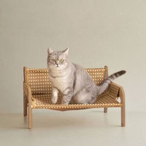 Canapé inclinable en sisal à double usage Canapé-lit multifonctionnel remplaçable Fauteuil pour animaux de compagnie - Product Image 1