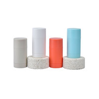 Tube en plastique PP/AS finition mate pour écran solaire, 15g, 30g, 50g, 75g, et emballage de déodorant en stick roll-on torsadé
