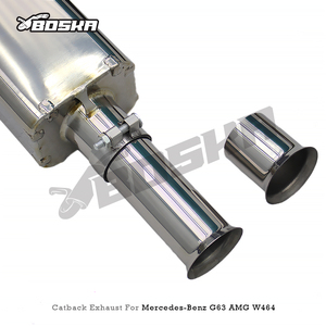 Échappement Catback sur mesure pour Mercedes-Benz G63 AMG W463A/W464 4.0T 2019-2023 Boska Titane poli avec commande de soupape intelligente - Product Image 3