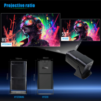 Mini projecteur intelligent portable HY320, 720P, 200 ANSI, Android 14, WiFi, projecteur vidéo pour home cinéma, vente chaude