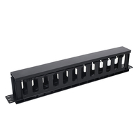 Panneau de gestion des câbles pour racks de serveur 1U 19 pouces en métal avec anneaux en D de qualité supérieure – En stock