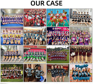 Conjuntos Deportivos de Animadoras con Cuentas y Estampado por Sublimación de Poliéster y Spandex para Adolescentes: Tops y Faldas OEM - Product Image 5