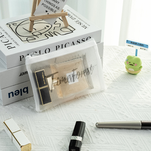 Bolsas de cosméticos personalizables con cremallera recién llegado poliéster portátil para artículos de tocador cuidado de la piel almacenamiento cambio monedero lápiz labial sombra de ojos - Product Image 2