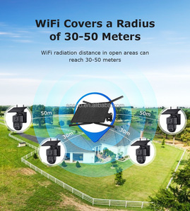 Kit de Cámara Solar <span class=keywords><strong>4G</strong></span> de 3MP y 4 Canales con Router Solar, Kit de Cámara IP PTZ Inalámbrica, Sistema de Seguridad CCTV en Red - Product Image 4