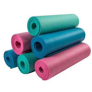 Yeni egzersiz spor sıcak 1/2 inç ekstra kalın 100% NBR köpük Yoga Mat