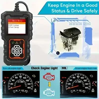 Araba OBD2 Tarayıcı Teşhis Cihazı Kod Okuyucu Motor Arıza Kodu Tarayıcısı Şarj Test Cihazı OLIVER Uyumluluk CY3001 Siyah Turuncu