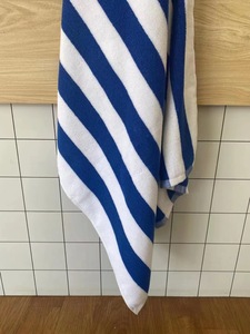 Tùy Chỉnh Thêu Logo 100% Bông Bán Buôn Màu Xanh Lá Cây Trắng Cabana Sọc Khách Sạn Hồ Bơi Khăn Khăn Bãi Biển - Product Image 5