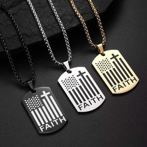 Collar con Colgante Cuadrado de Acero Inoxidable Personalizado con la Frase 'Enhanced Courage Belief' para Hombre, Regalo Personalizado para Chicos Valientes - Product Image 2