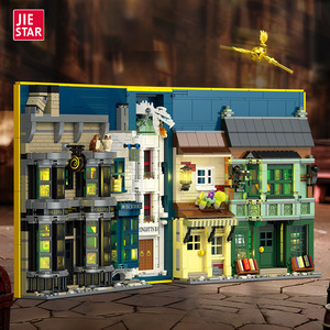 JIESTAR JJ9058 1976PCS Série Cinéma Boutique de baguettes magiques d'Ollivander Modèle de construction en blocs Jouet éducatif technique Cadeau de festival - Product Image 2