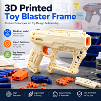 Prototype de cadre de blaster de jouet imprimé en 3D sur mesure, résistant aux chocs, modèle en résine SLA pour l'assemblage de jouets