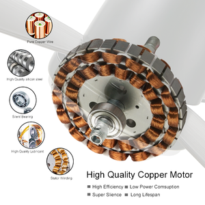 Giá tốt nhất hiện đại đơn giản <span class=keywords><strong>DC</strong></span> động cơ biến tần ABS Blades nhựa quạt trần với LED Light & điều khiển từ xa - Product Image 4