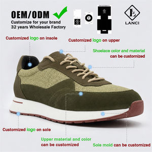 Fabricant de baskets LANCI, baskets de luxe de créateurs, baskets personnalisées pour hommes, chaussures de sport respirantes en mesh pour hommes - Product Image 1