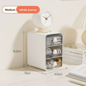 Multifunktion ale transparente PP-Material-Aufbewahrung sbox mit großer Kapazität Schubladen-Aufbewahrung organisator Ins Desktop Cloth Organizer - Product Image 6