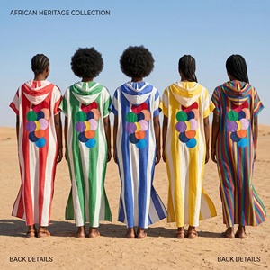 Nouvelle Robe Ample en Mousseline Imprimée Florale Africaine pour <span class=keywords><strong>Femme</strong></span>, Confortable, Antistatique, avec Ceinture, Idéale pour les Fêtes, Collection Été-Automne - Product Image 5