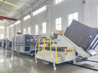Machine d'impression et de découpe pour emballages en carton, boîtes à légumes, boîtes à fruits frais, boîtes à pizza, boîtes en carton ondulé