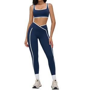 Zechuang Ensemble de yoga deux pièces pour femme, legging taille haute avec coussinets, nylon et élasthanne TZ9528 - Product Image 1