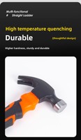 Mini marteau multifonction en acier à haute teneur en carbone forgé, manche en caoutchouc antidérapant, 160 mm de longueur, haute qualité OEM